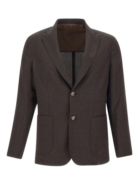  Barba Single-breasted Blazer - Brown 