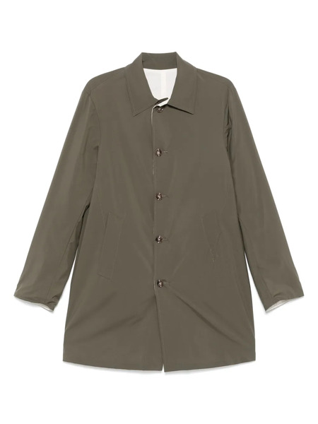  Barba Single-breasted Parka - Green 