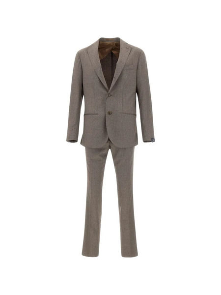  Barba Single-breasted Suit - Brown 