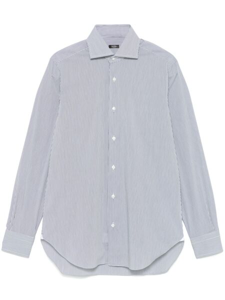  Barba Striped Shirt - Blue 