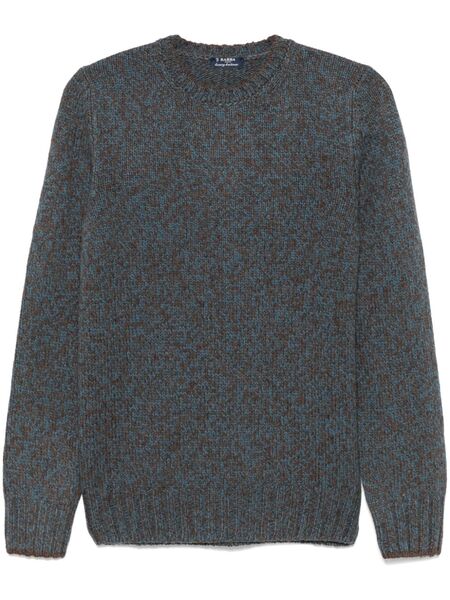  Barba Virgin Wool Sweater - Blue 