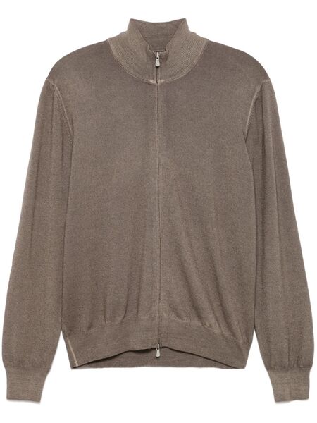  Barba Wool Cardigan - Brown 