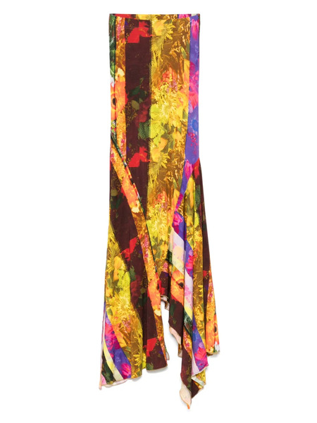  Barbara Bologna Printed Maxi Skirt - Brown 