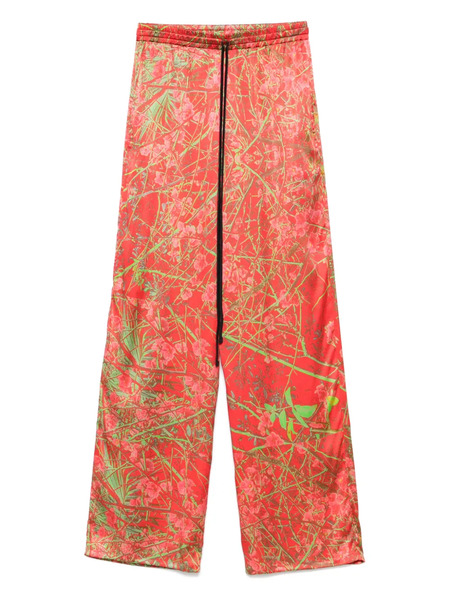  Barbara Bologna Printed Trousers - Red 