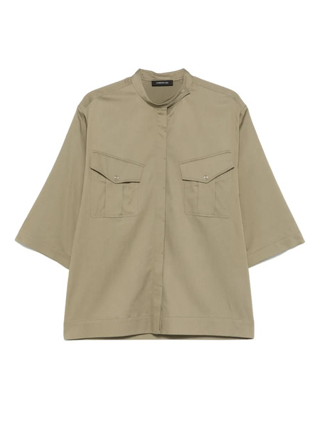  Barbara Bui Band-collar Shirt - Green 