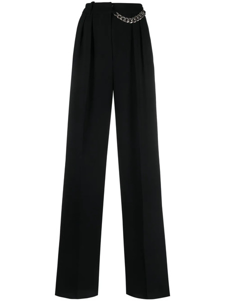  Barbara Bui Chain-detail Wide-leg Trousers - Black 