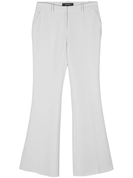  Barbara Bui Flared Crepe Trousers - Grey 
