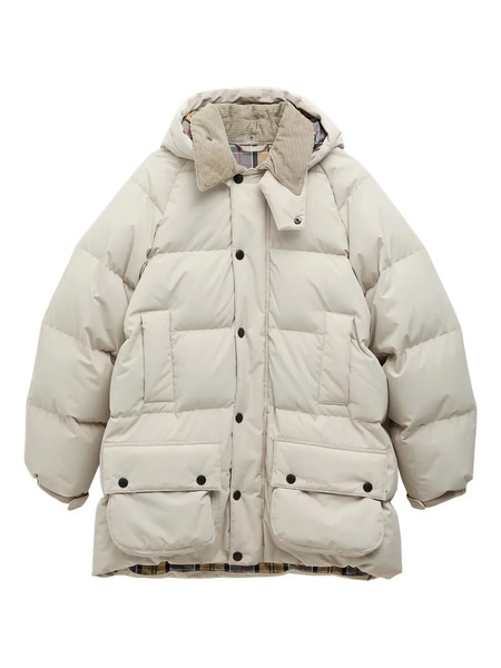  Barbour Beaufort Quilted Corduroy-collar Jacket - Neutrals 