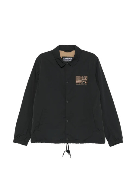  Barbour B.intl Coach Logo-embroidered Shirt Jacket - Black 