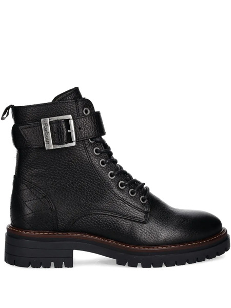  Barbour Buckle Lace-up Boots - Black 