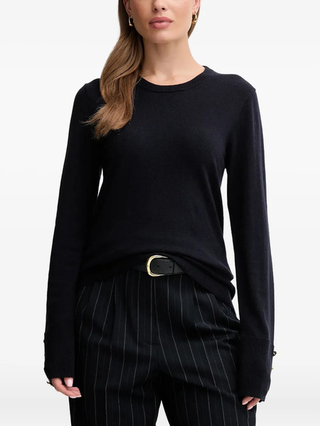  Barbour Button-embellishment Sweater - Black 