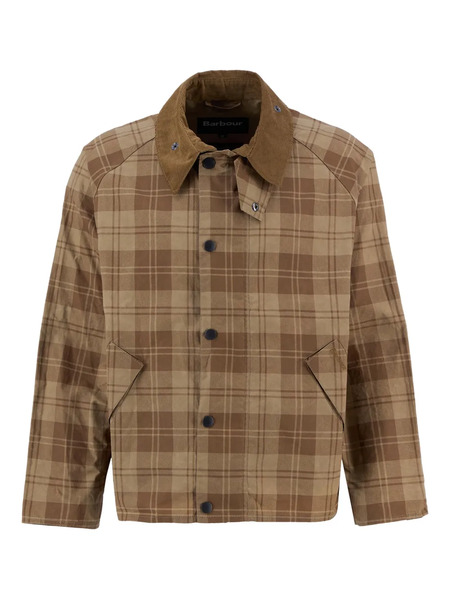  Barbour Check Windbreaker - Brown 