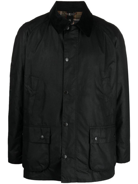  Barbour Collared Wax Jacket - Black 