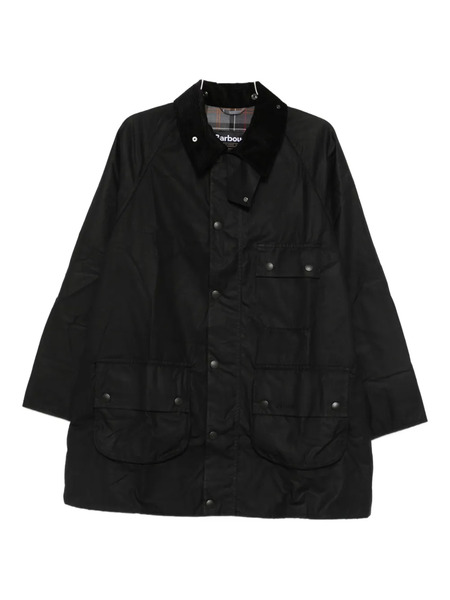  Barbour Corduroy-collar Coat - Black 