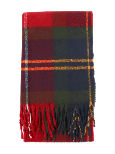  Barbour Deanna Tartan-fringed Scarf - Red 