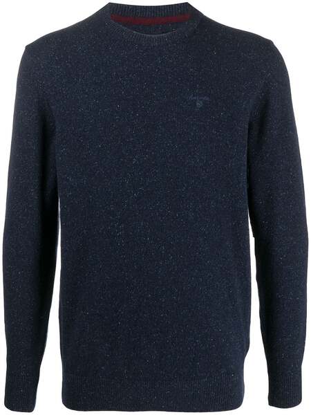  Barbour Embroidered Logo Jumper - Blue 