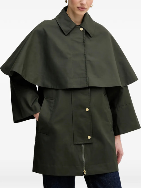  Barbour Fia Cape Waterproof Coat - Green 