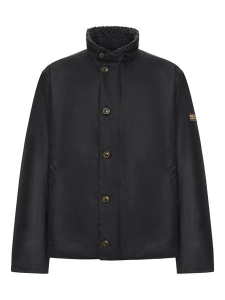  Barbour High-neck Buttoned Jacket - Black 