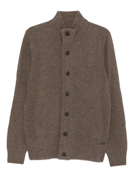  Barbour High-neck Wool Cardigan - Brown 