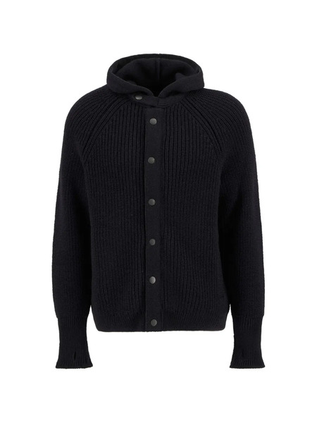  Barbour Hooded Buttoned Cardigan - Black 