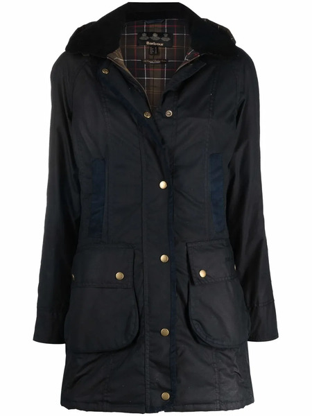  Barbour Hooded Parka Coat - Blue 