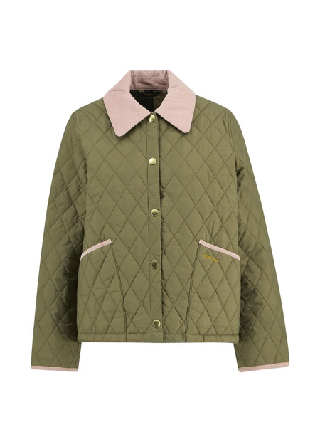  Barbour Icons Cropped Liddesdale Quilted Jacket - Green 