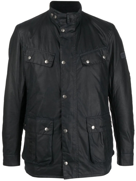 Barbour International Dude Waxed Military Jacket - Blue 