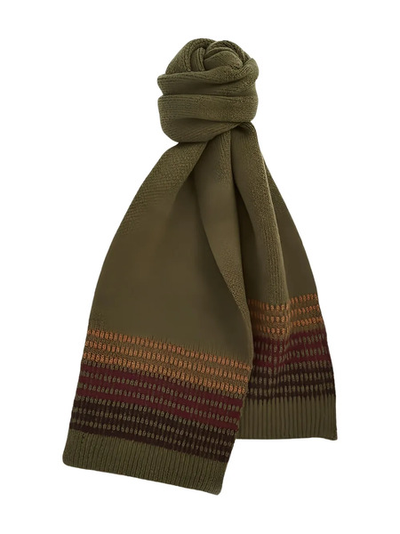  Barbour Knitted Scarf And Beanie Set - Green 