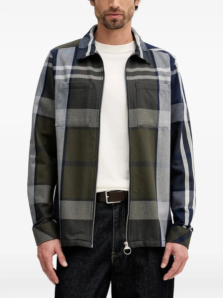  Barbour Lannich Plaid Zip Shirt - Green 