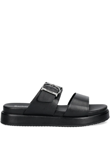  Barbour Leather Slides - Black 