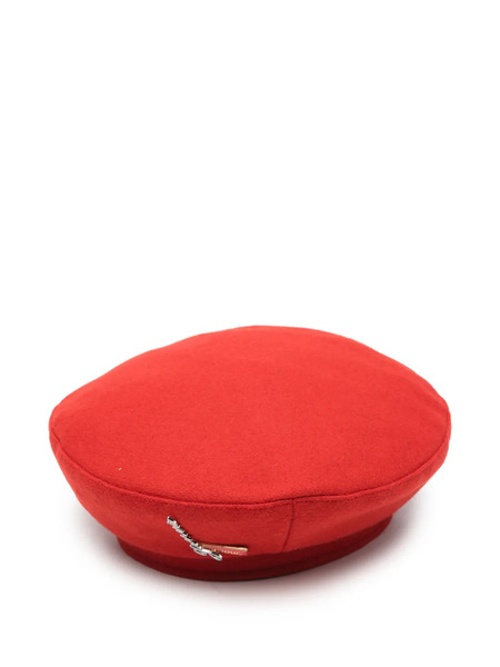  Barbour Logo-brooch Beret - Red 