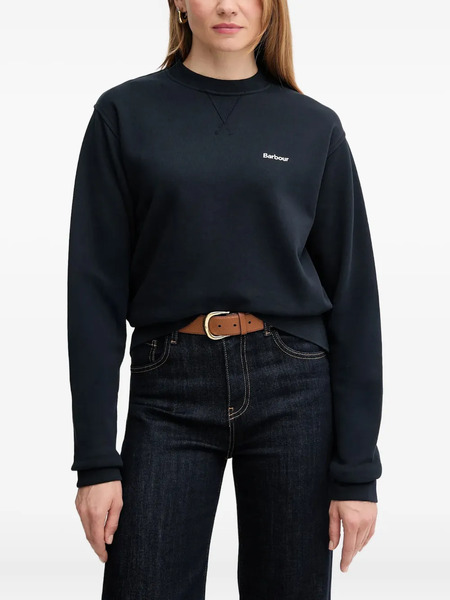  Barbour Logo Crew-neck Sweatshirt - Blue 