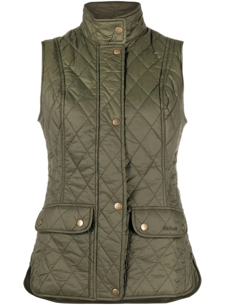  Barbour Otterburn Quilted Buttoned Gilet - Green 