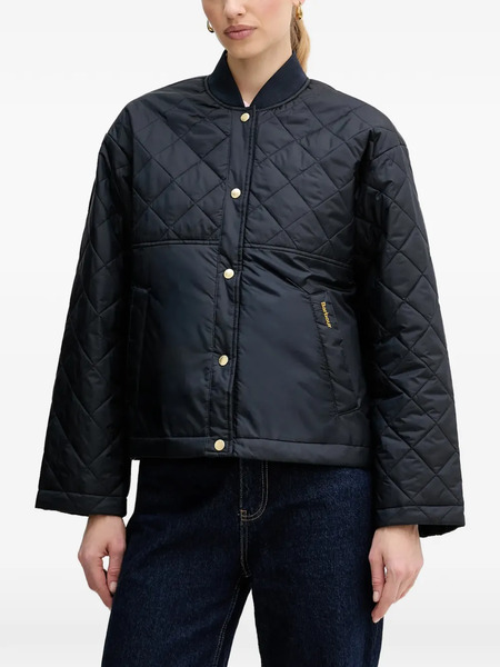  Barbour Quilted Buttoned Jacket - Blue 