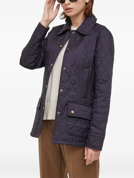  Barbour Quilted Diamond-pattern Jacket - Blue 