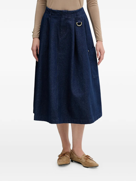  Barbour Saima D-ring Pocket Midi Skirt - Blue 