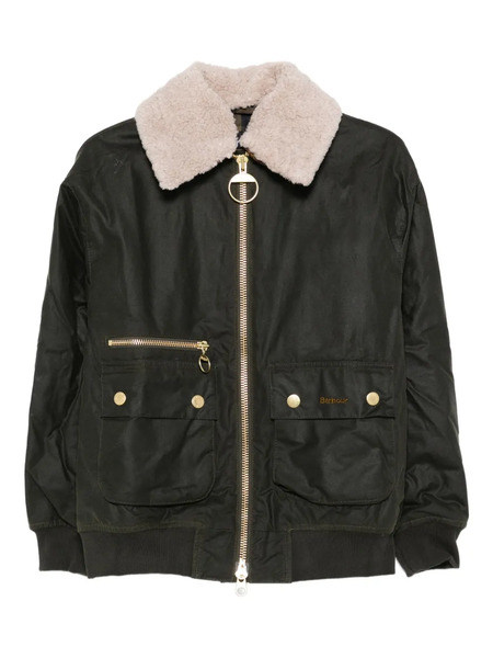  Barbour Shearling-collar Zip-front Jacket - Brown 
