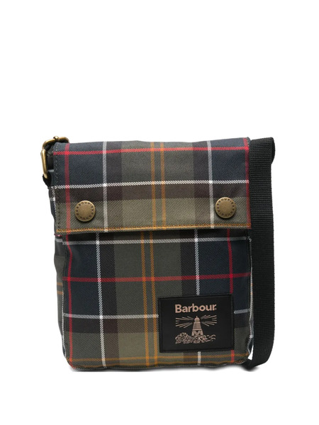  Barbour Tartan Messenger Bag - Green 