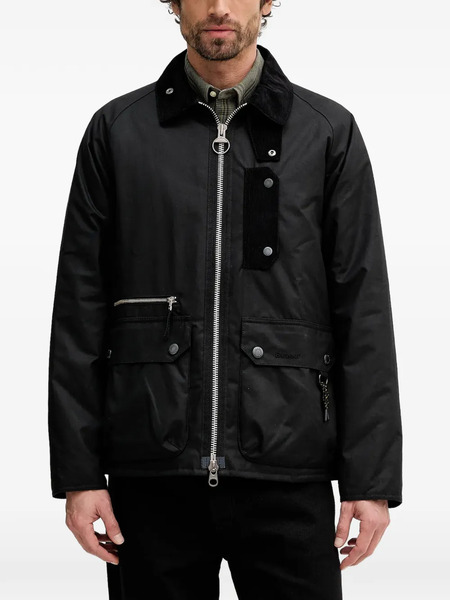  Barbour Tract Corduroy-trim Pocket Jacket - Black 