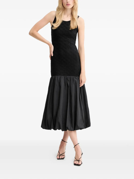  Bardot Floral-pattern Midi Dress - Black 