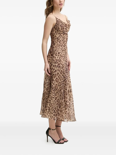  Bardot Monroe Midi Dress - Brown 