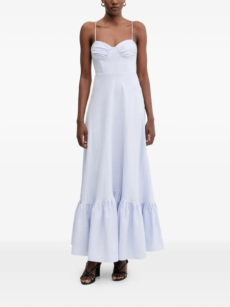  Bardot Ruffled Maxi Dress - Blue 