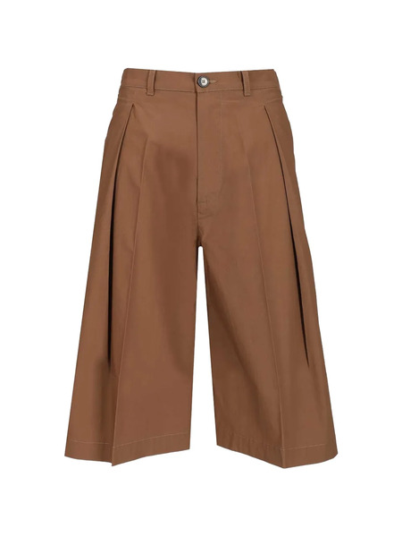 Barena Amado Vion Pleated Bermuda Shorts - Brown 