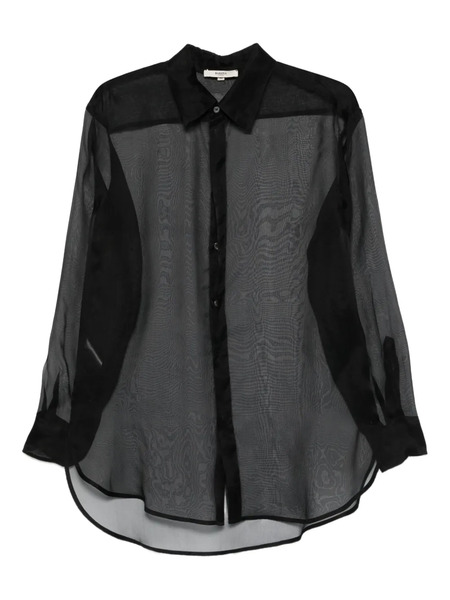 Barena Ausonia Sheer Shirt - Black 