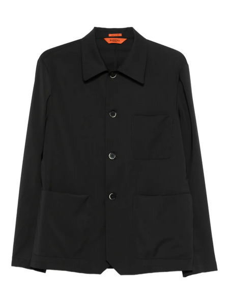  Barena Button-down Overshirt - Black 