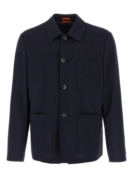  Barena Button-fastening Overshirt - Blue 