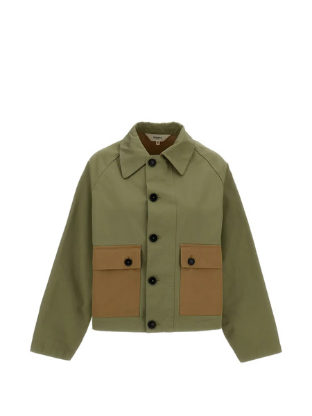  Barena Button Patch Pocket Jacket - Green 