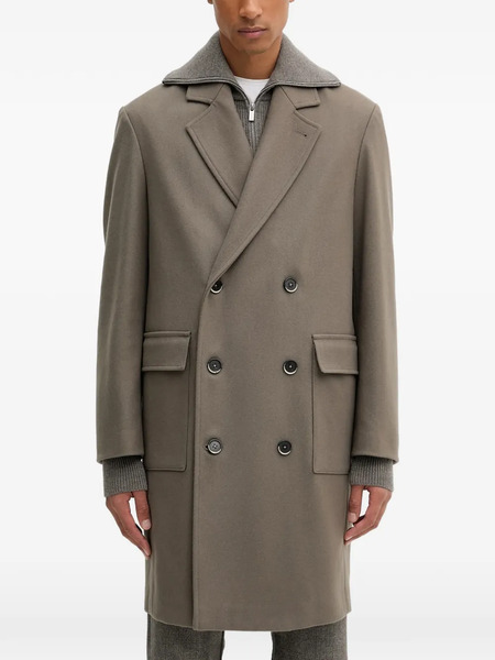  Barena Double-breasted Coat - Grey 