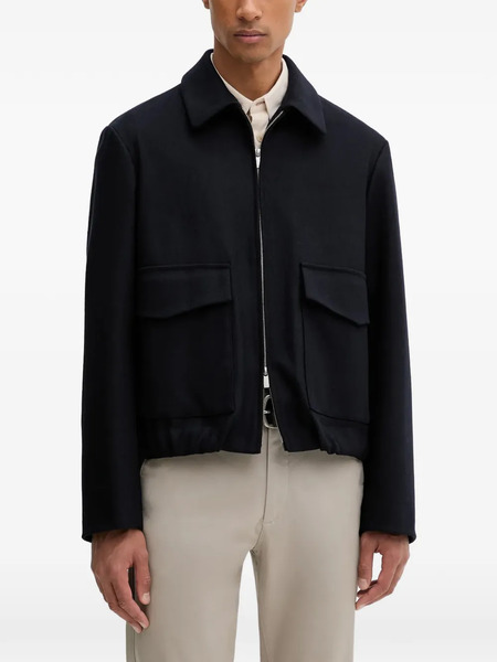  Barena Flap-pocket Zip-up Jacket - Blue 