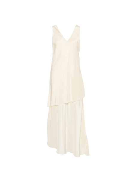 Barena Nova Pura Double-layer Midi Dress - Neutrals 